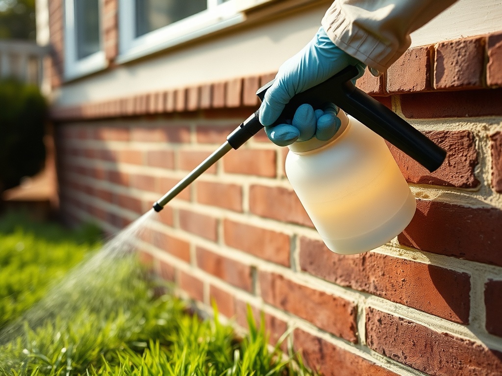 Professional pest control treatment